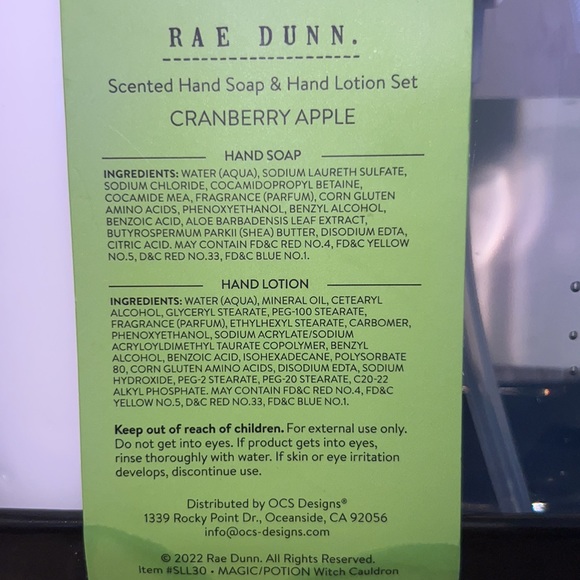 Rae Dunn Hand Soap and Lotion Set - Picture 5 of 5